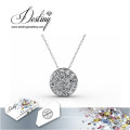 Destin bijoux cristal de Swarovski ronde pendentif & collier